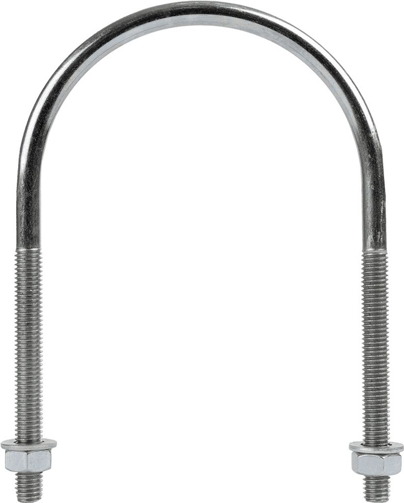 M8 U-Bügel mit Muttern und Unterlegscheiben 89/141