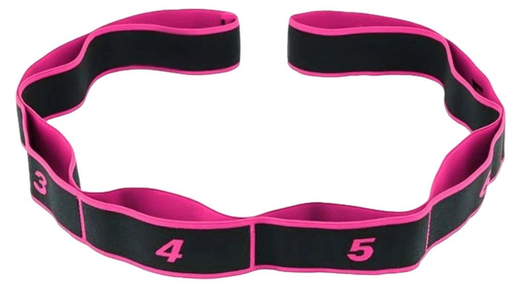 Yoga-Stretchband mit 8 Schlaufen für Pilates, Ballett, Tanz, Gymnastik, Flexibilitätstraining, elastisches Band, Trainingsband für Frauen, Worko...