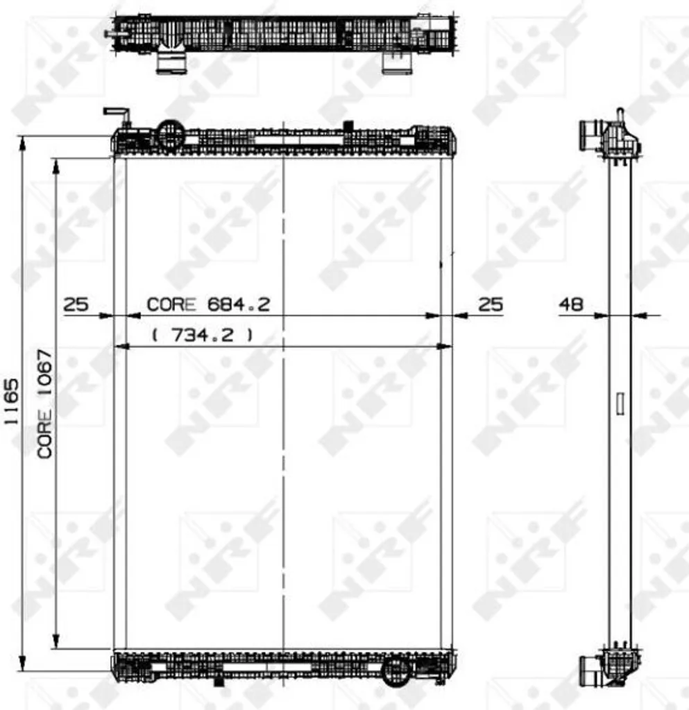 Radiateur moteur NRF 509885 OE 5010601 pour Alfa 156 et Fiat Freemont