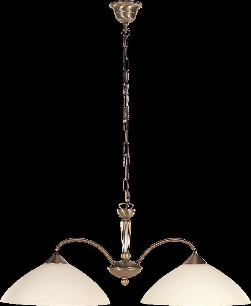 Lustre Classique Marron 2 Ampoules Regina Rabalux pour Éclairage Doux