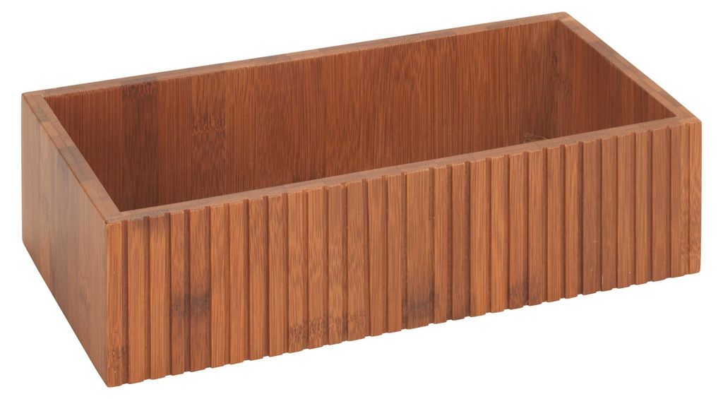WENKO Aufbewahrungsbox Mod. Mera, aus geräuchertem Bambus Produktbild 