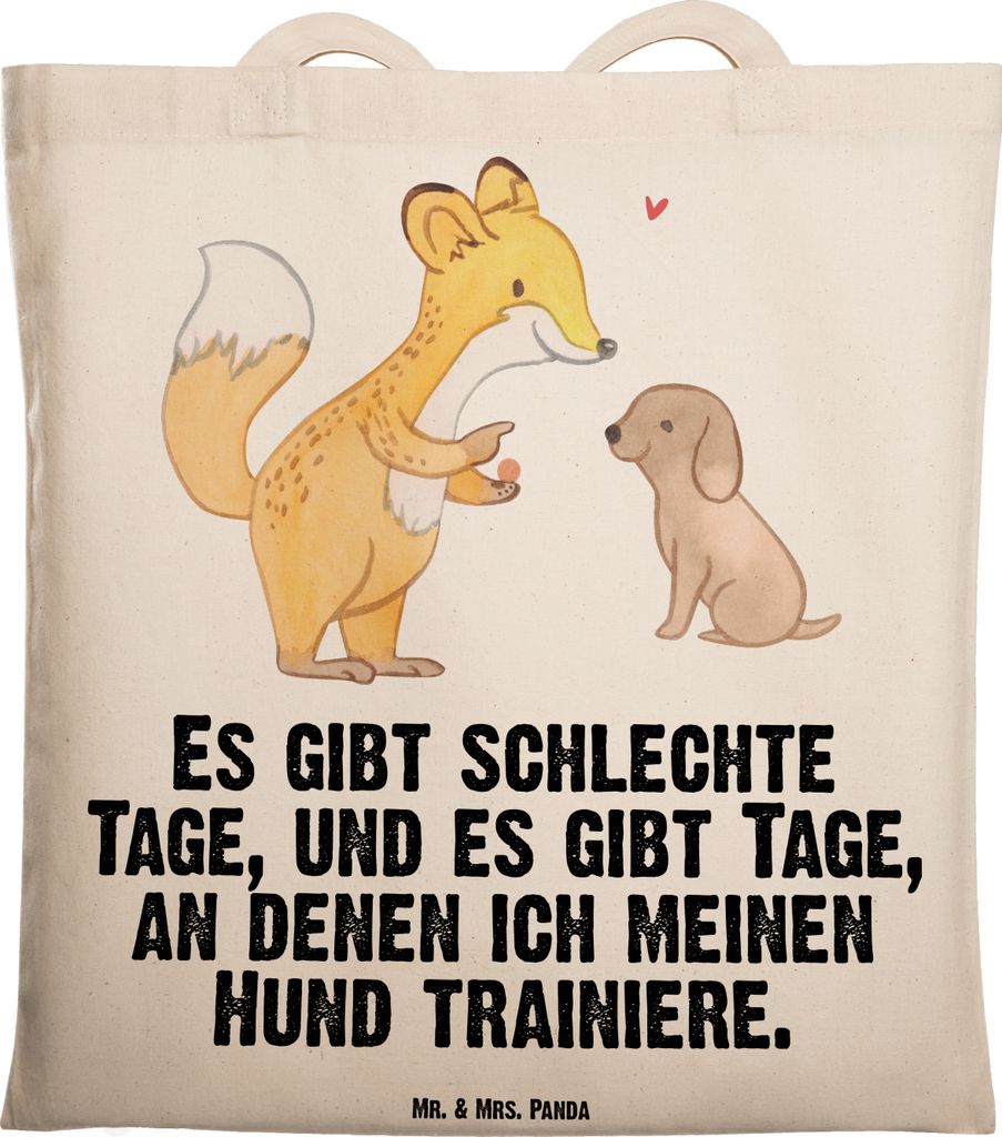 Mr. & Mrs. Panda Tote Bag Fuchs Hundetraining - Transparent Produktbild 