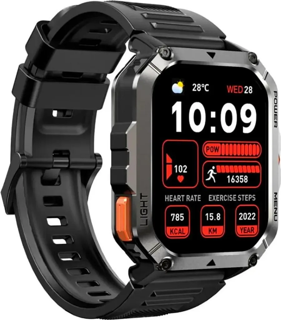 Blackview W70 Pro Smartwatch Rugged Nero: GPS, Bussola e Torcia LED - 5