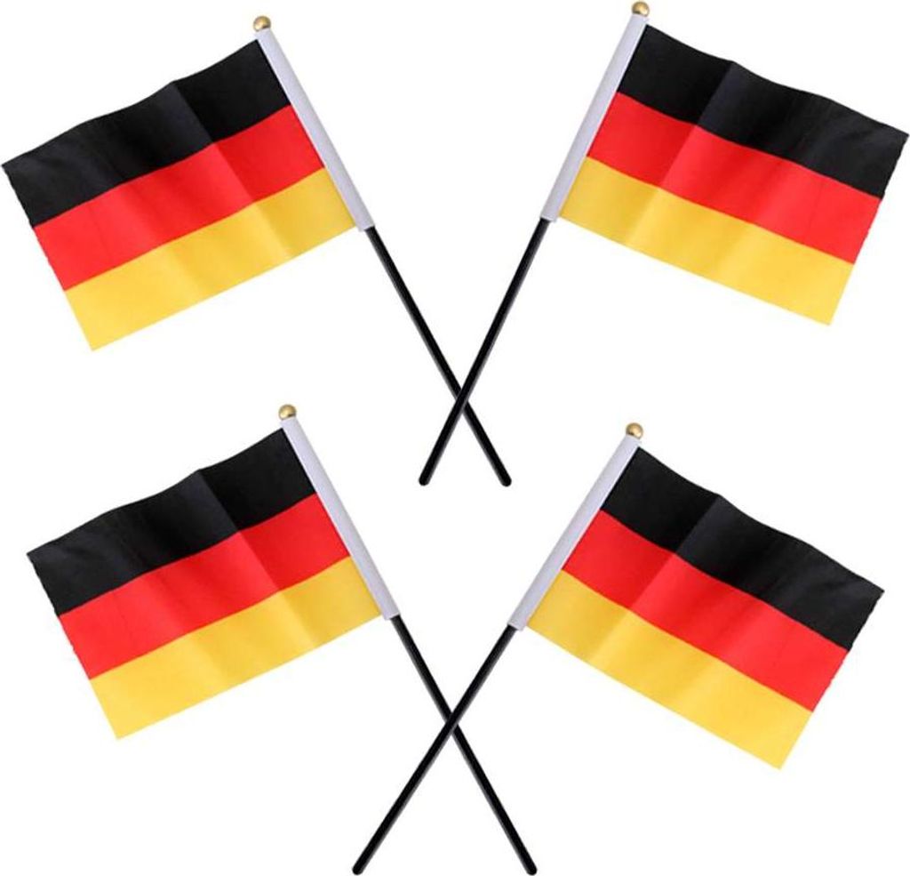 DIV 76508 - Stabflagge Deutschland - Plastikstab 16 x 10 cm Produktbild 