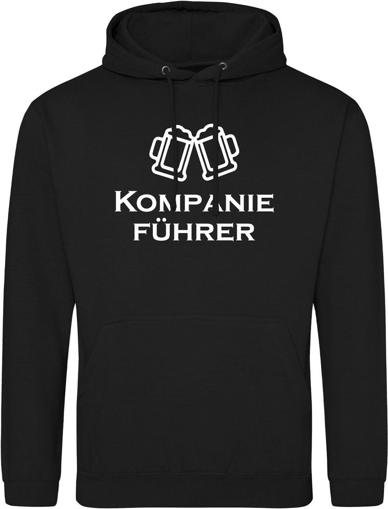 Huuraa Uni Hoodie Kompanieführer Schützenfest XXL Deep Black Vegan Sweatshirt Geschenkidee