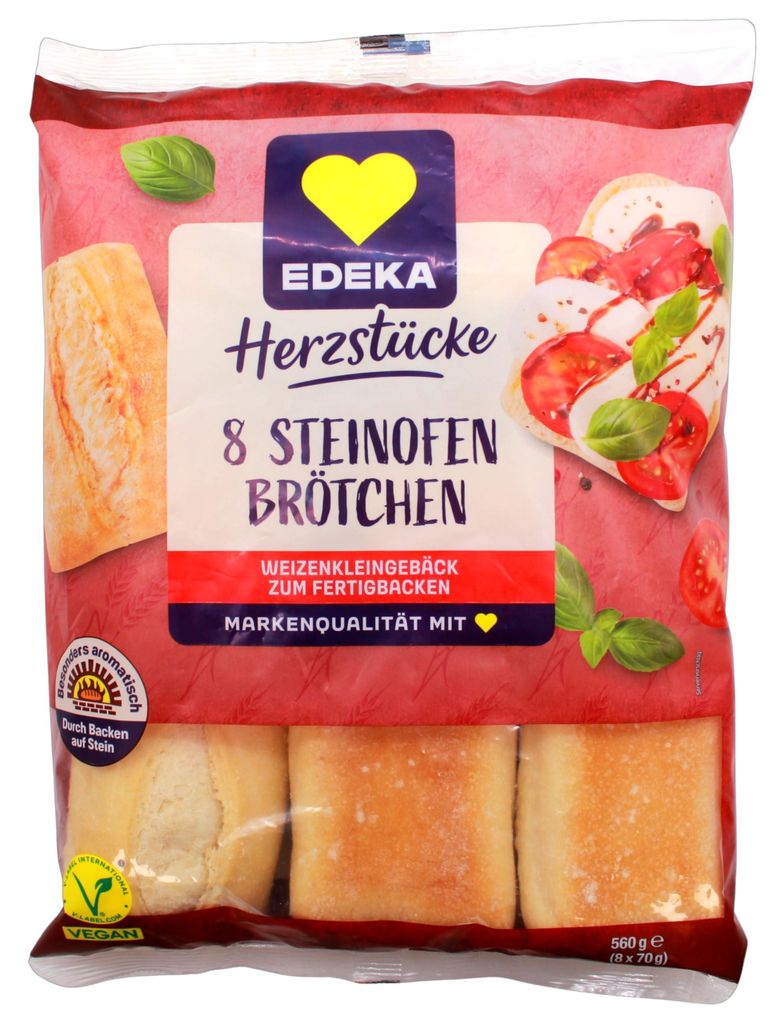 Herzstücke 8 Steinofen-Brötchen, 12er Pack (12 x 560g) Produktbild 