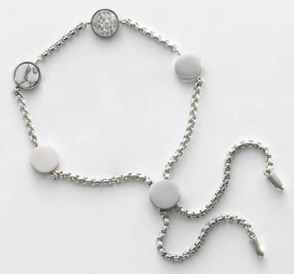 Bracciale Victoria Argento 925 Pietre Bianche - Eleganza Artigianale