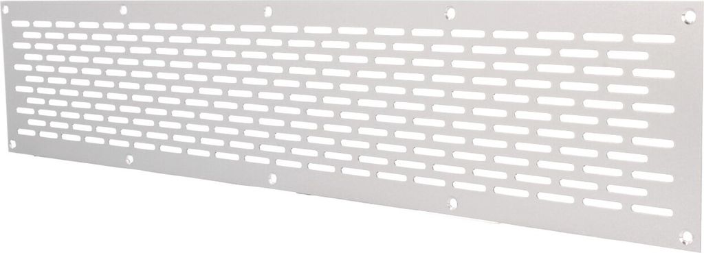 Aluminium Lochblech 500x100mm F1 Lüftungsgitter Lochung 20x3mm silber eloxiert