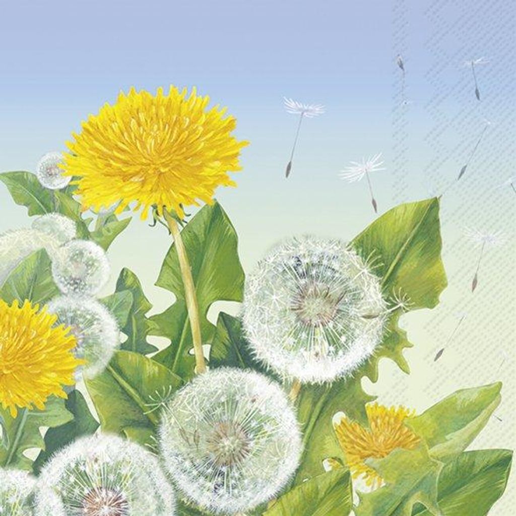 Servietten 33x33 cm - DANDELION MEADOW
