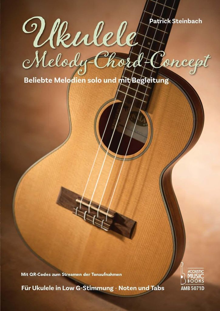 Notenbuch für Ukulele: Melody-Chord-Concept mit Noten, TABs Produktbild 