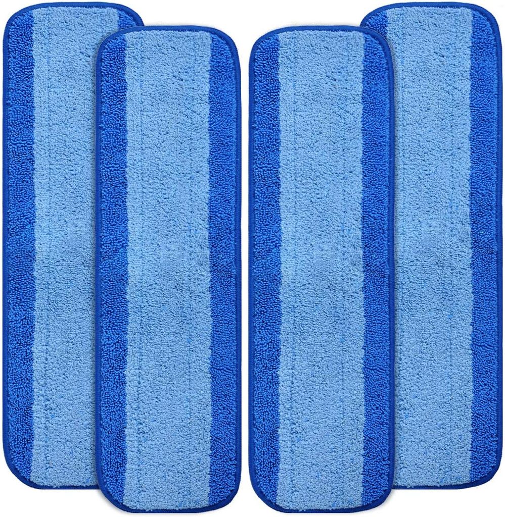 Ersatz-Mikrofaser-Reinigungspads für Bona Wet&Dry Mop, 18 Zoll, waschbar & wiederverwendbare Nachfüllpackungen
