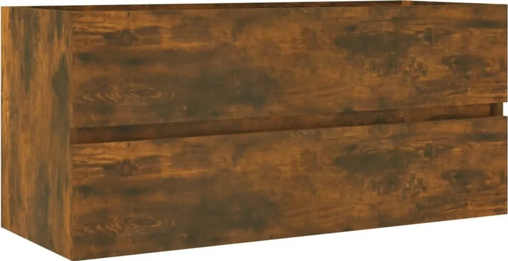 Mobile Sottolavabo Sospeso 100x38,5x45 cm Rovere Fumé vidaXL Bagno