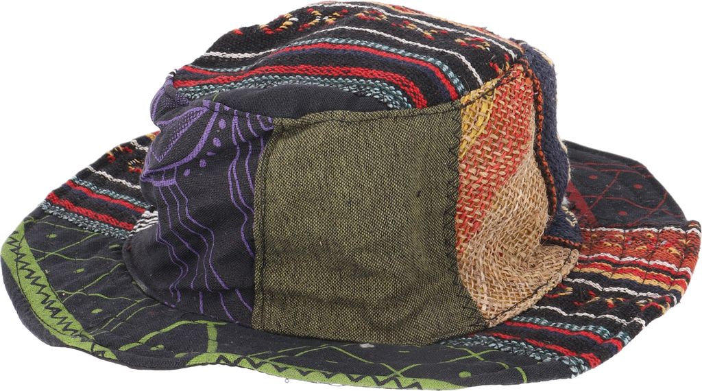 Kinderhut, Sommerhut, Natürlicher Patchwork Sonnenhut - Mode 8, Uni, Hanf, Mützen & Handschuhe