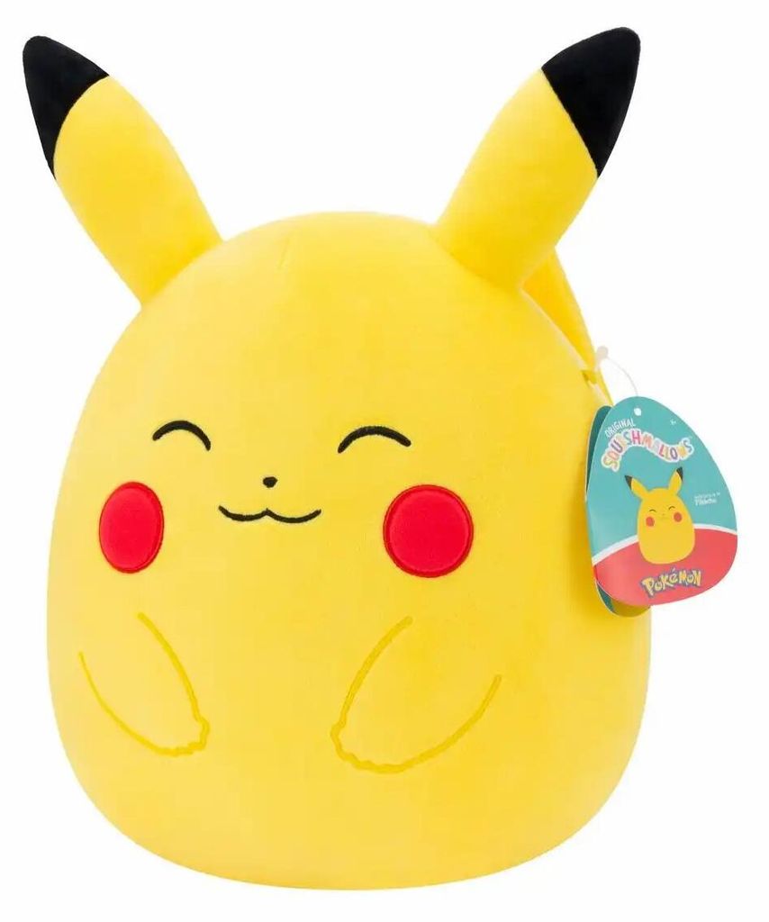 Peluche Pokémon Squishmallows Happy Pikachu (25 cm) Immagine del prodotto 