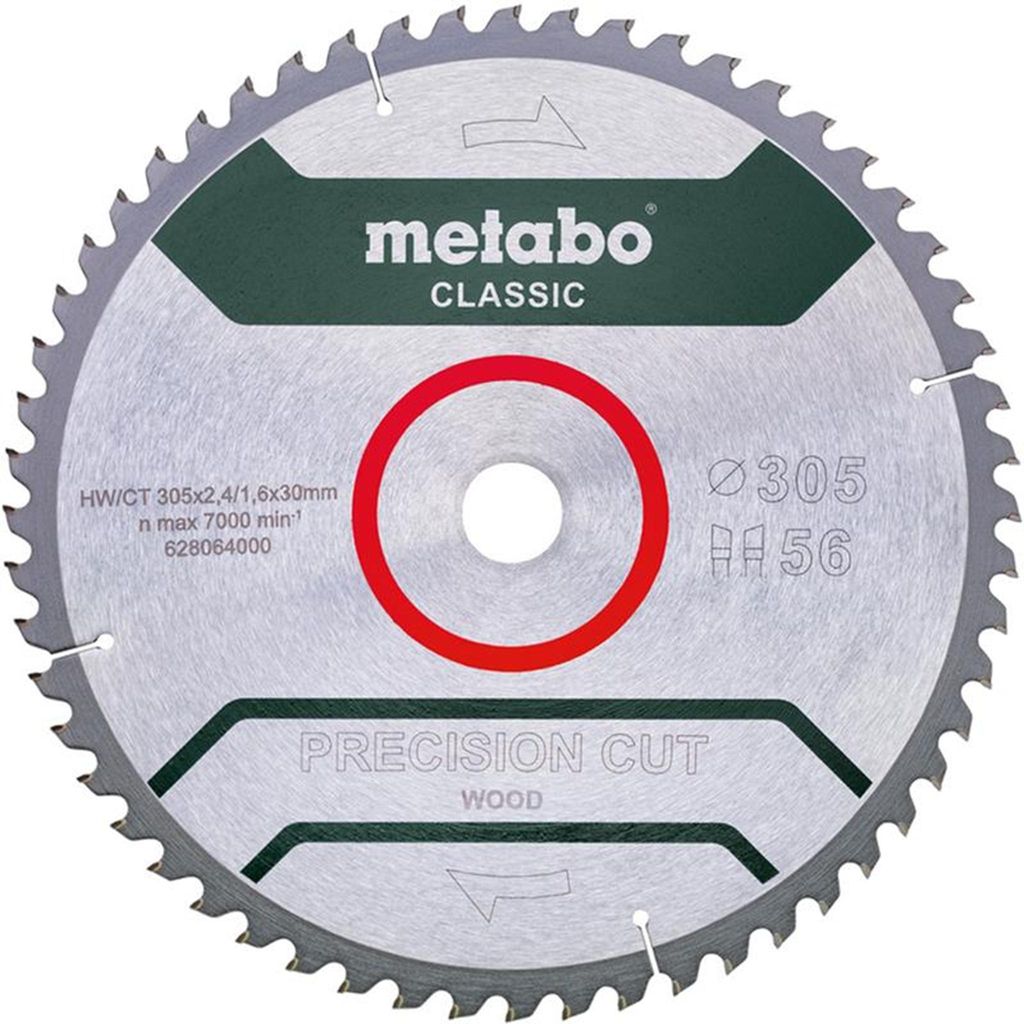 Metabo 628064000 Kreissägeblatt HW/CT 305 x 30 56 WZ 5 Grad Produktbild 