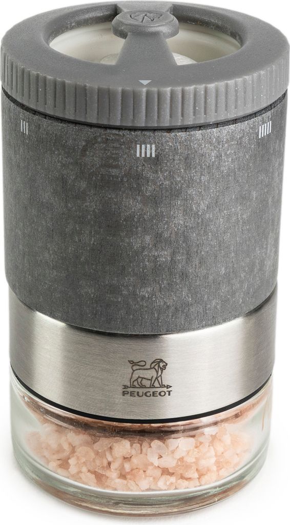 PEUGEOT Salzmühle MAESTRO 11cm Salzbar Zirkonia-Mahlwerk Buchenholz Glas