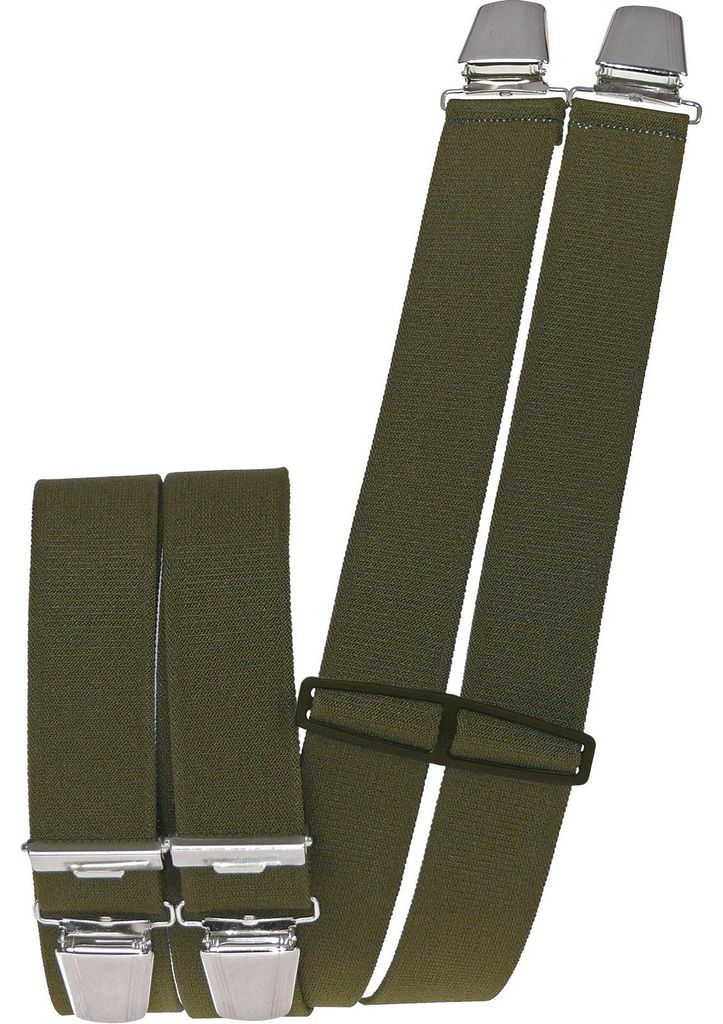 Hosenträger mit 4 extra starken  Clips uni Farben Produktbild 