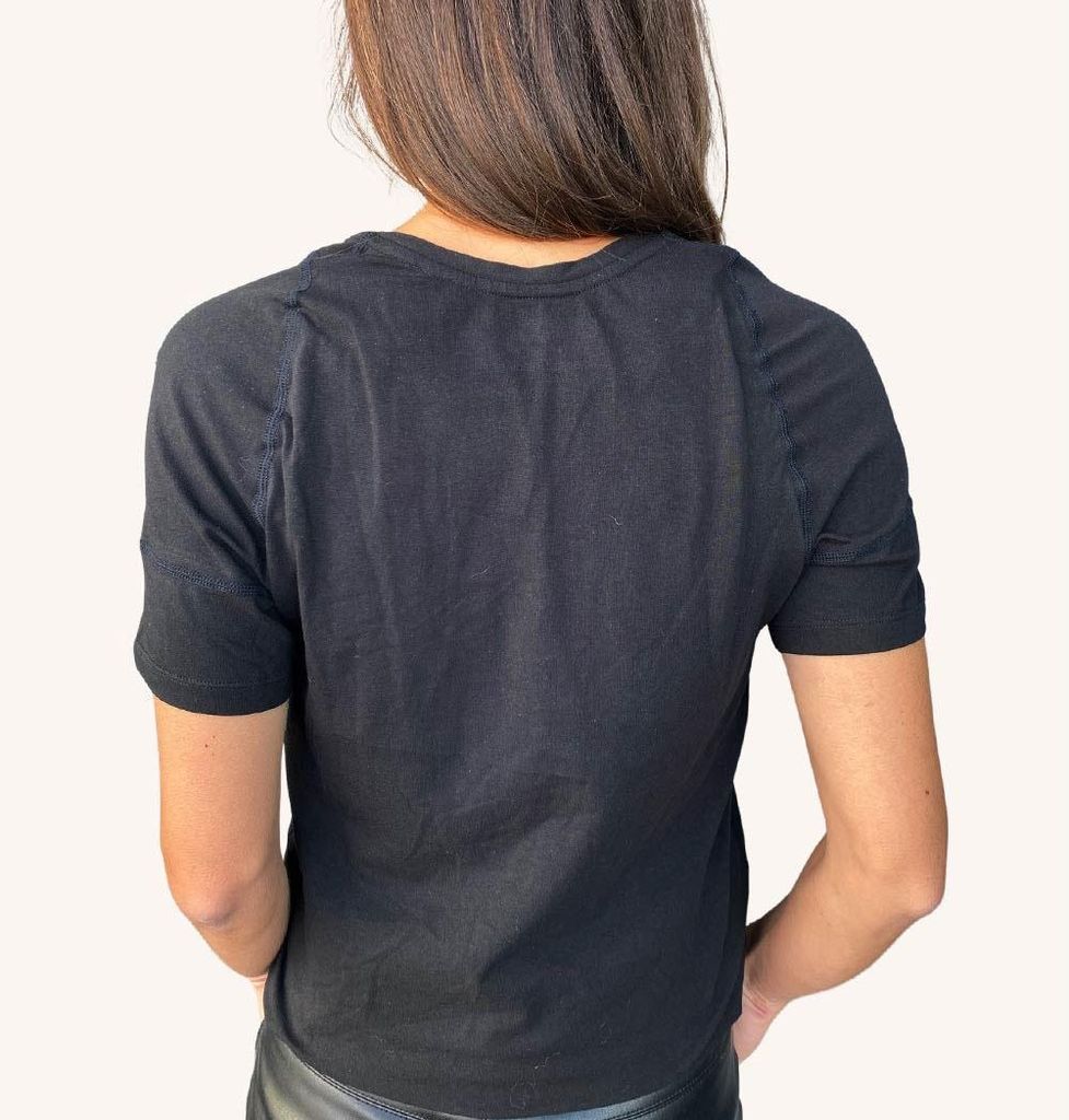 SWEDISH POSTURE Alignment T-Shirt Baumwolle XL Damen Schwarz