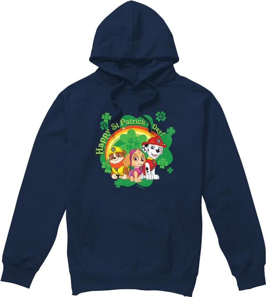 Paw Patrol - Kapuzenpullover für Herren - St Patricks-Tag TV8682 (XL) (Marine)