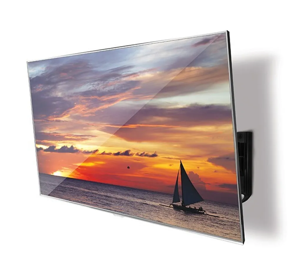 Éliminez les reflets TV avec ce support mural inclinable et pivotant Noir