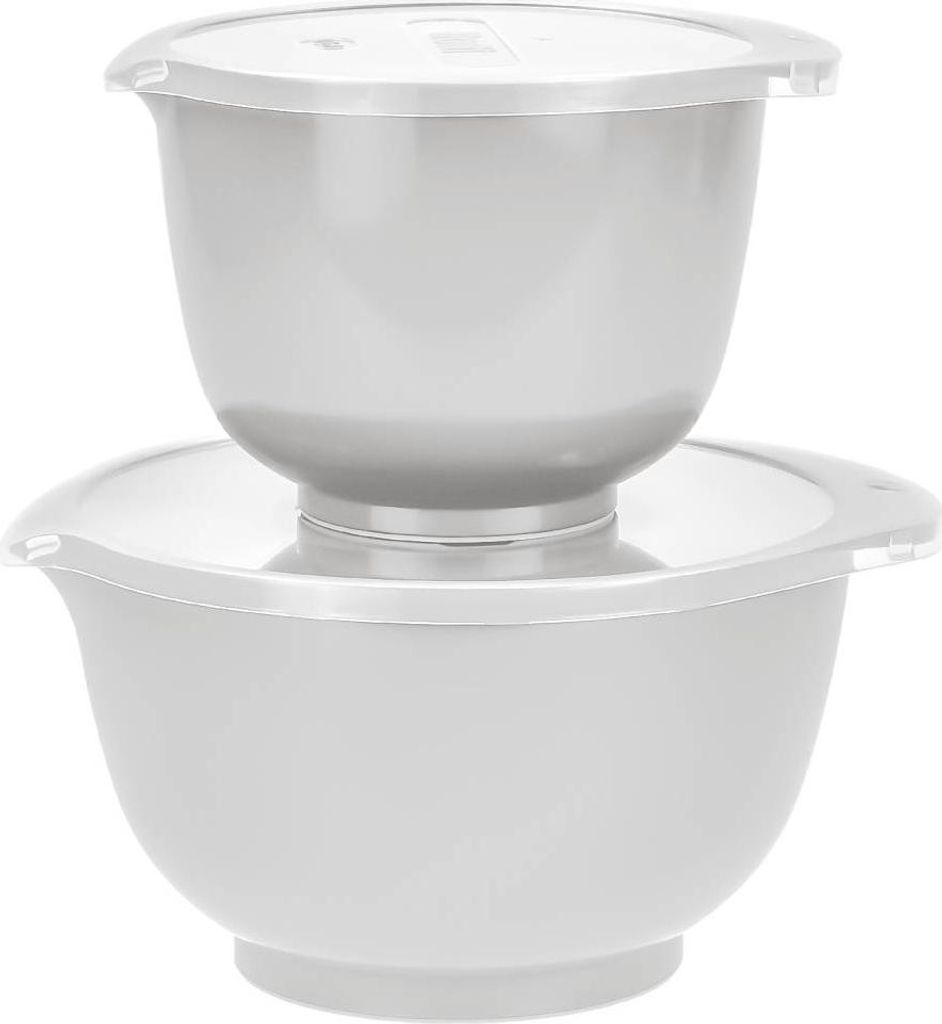 Rosti Rührschüssel Set 2tlg. mit Deckel "Margrethe" New weiß (white) 1,5+3,0L