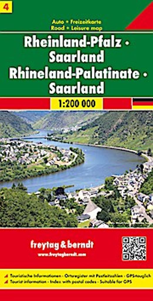 freytag & berndt Straßenkarte Rheinland Pfalz - Saarland 1:200.000