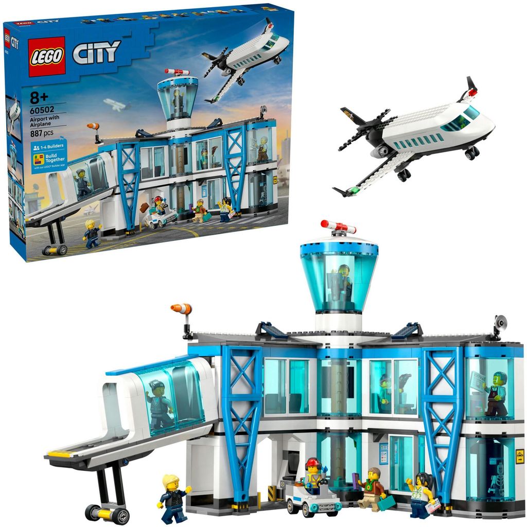 LEGO® City 60502 Flughafen mit Flugzeug Produktbild 