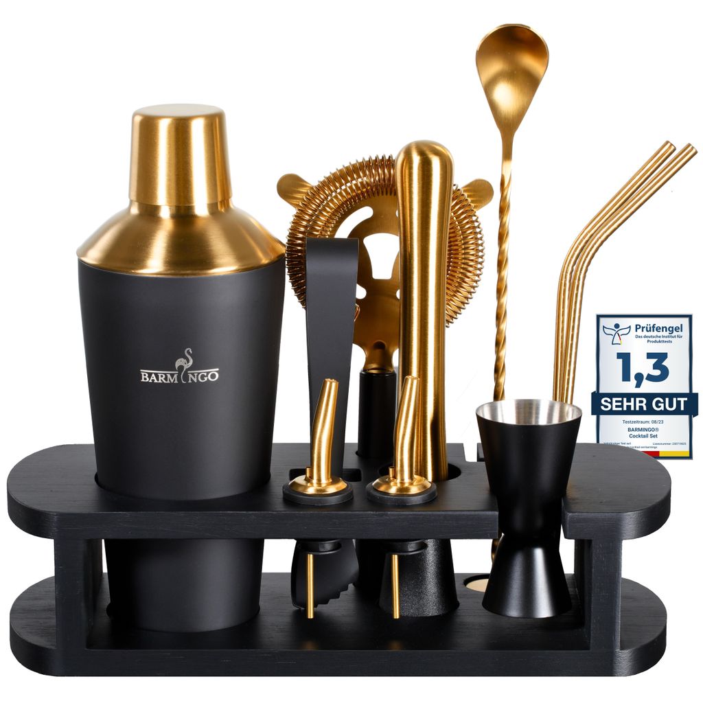 BARMINGO® Edelstahl Cocktail Set 11tlg. – 700ml Cocktail Produktbild 