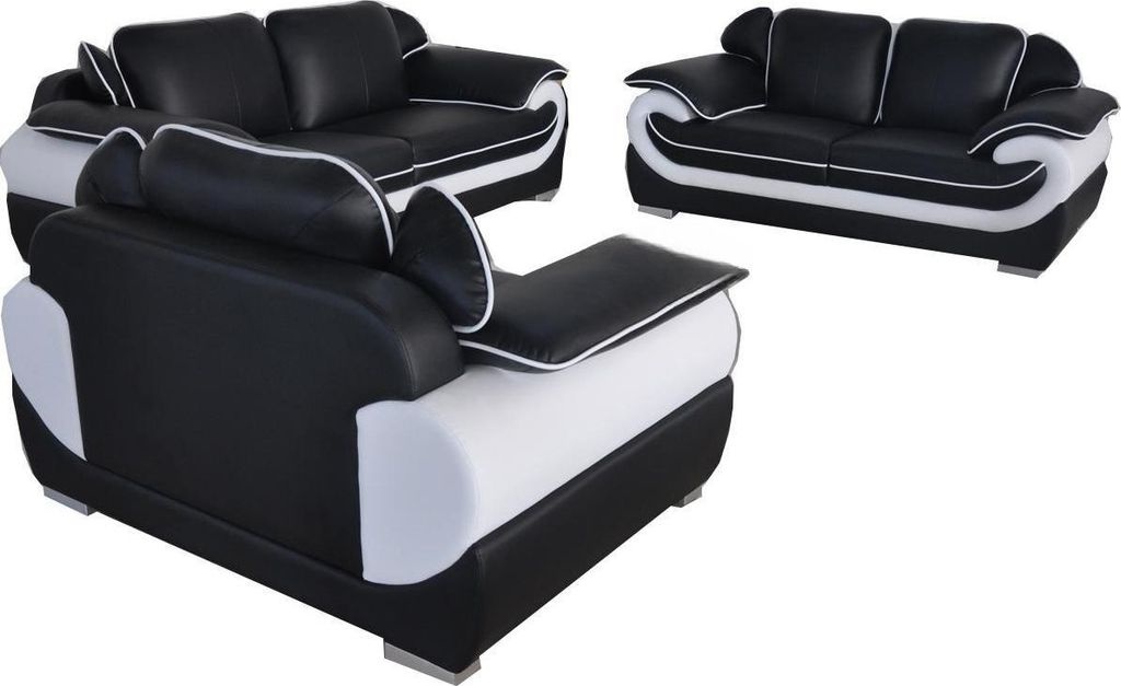 Wohn Couch Leder Sofa Polster Garnitur Eck Sofas Sitz Garnituren Neu Landschaft