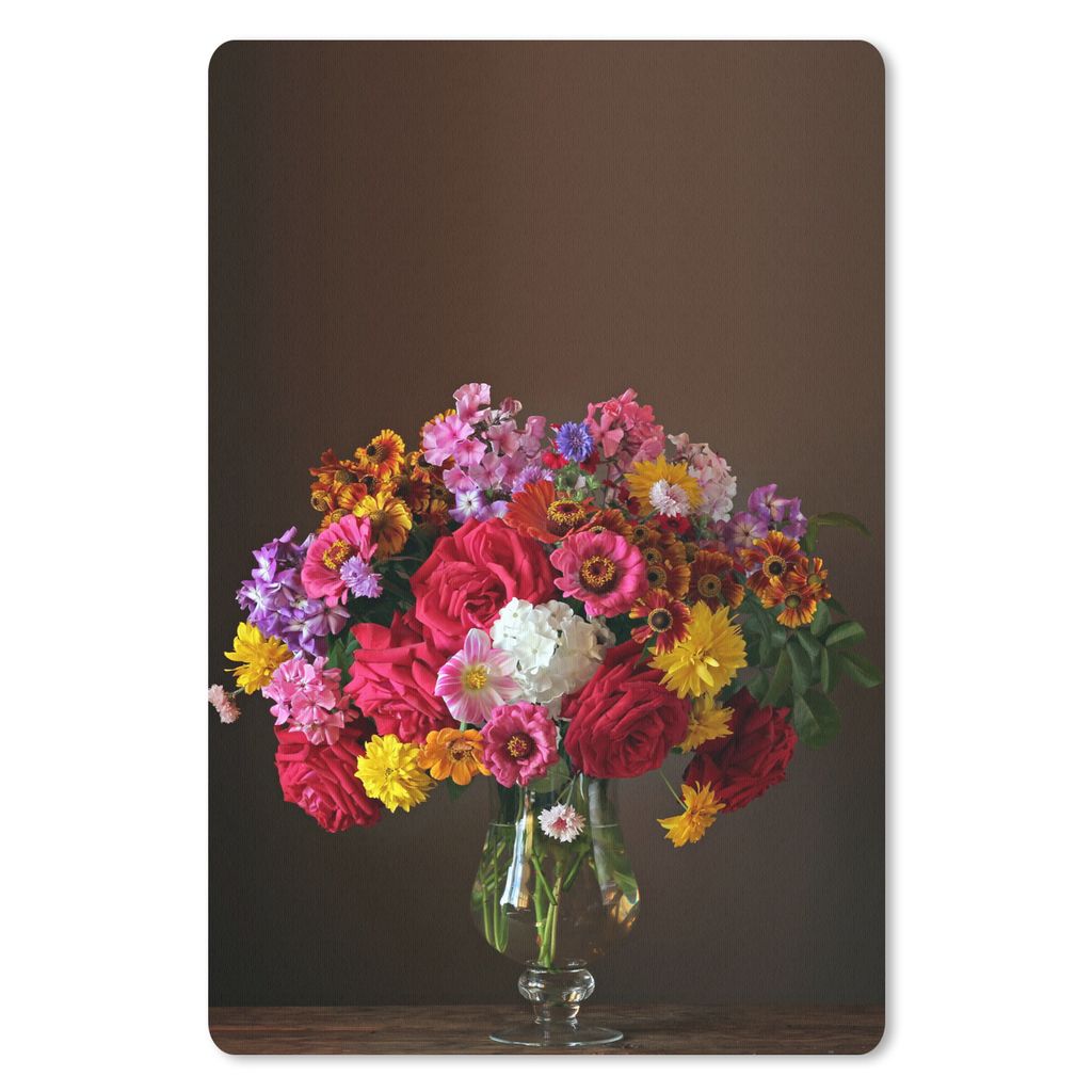 MuchoWow Mauspad Mousepad Vase - Stilleben - Farben 40x60 cm - Mousepads - Maus Mat - Pad - Mausunterlage - Schreibtisch Accesoire