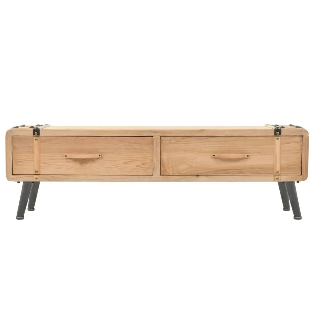 Porta TV Industriale vidaXL 120cm Legno Abete Massiccio e Metallo