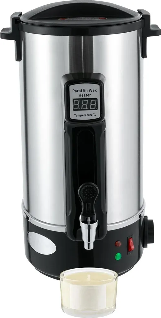Fondeur de cire en inox 1100W avec robinet chauffé pour coulage fluide