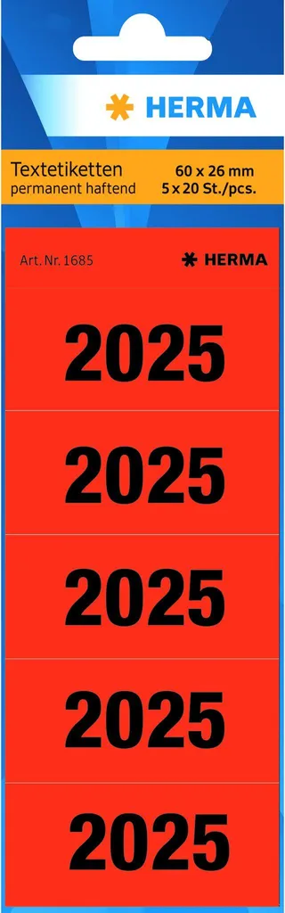 OFFERTA 100x HERMA 1685 Etichette Rosse 2025 - Risparmio e Qualità!