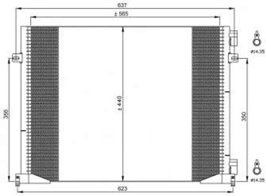 NRF Kondensator, Klimaanlage 35482
