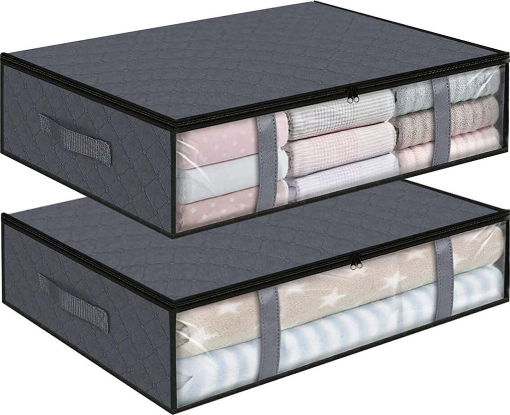 Sac de rangement sous lit – 2 pièces – 60 x 45 x 15 cm – Image du produit 