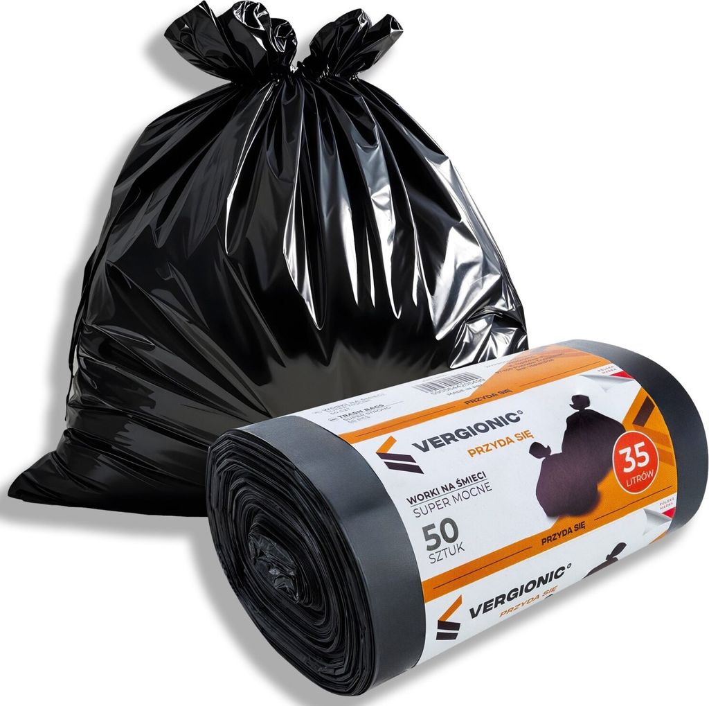 Vergionic Müllsäcke 50 Stück 35L Für Mülltonne Stark Dick Produktbild 