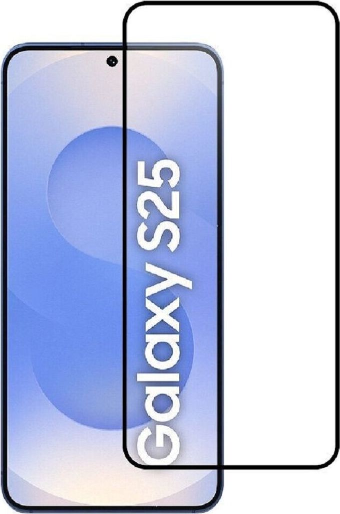 Displayschutzfolie 5D Schutzglas kompatibel mit Samsung Galaxy S25 Edge