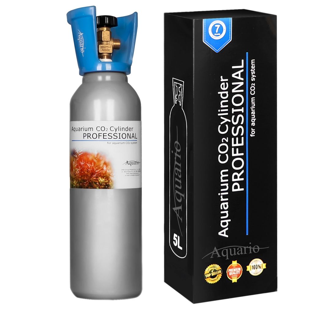 Bombola CO2 Aquario BLUE 5l 57cm - nuova con valvola Immagine del prodotto 