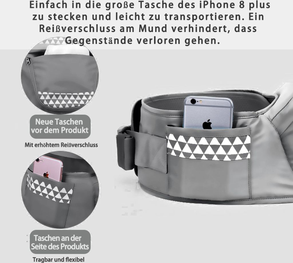 Hikeren Bauchtragen, Ergonomische Babytrage, Einstellbares Produktbild 4