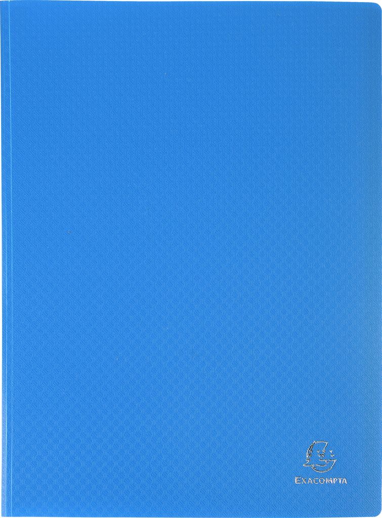 Exacompta 8x Sichtmappe aus PP 500μ, 80 Kristallhüllen OPAK, A4, Hellblau, 8882E