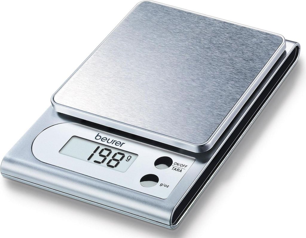 BEURER Küchenwaage KS 22 Digital, Tragkraft 3kg silber Produktbild 