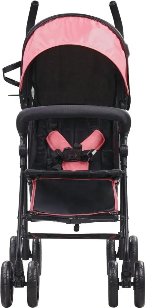 Poussette de voyage dossier réglable Noir et Rose - Modèle Compact Pro - 10
