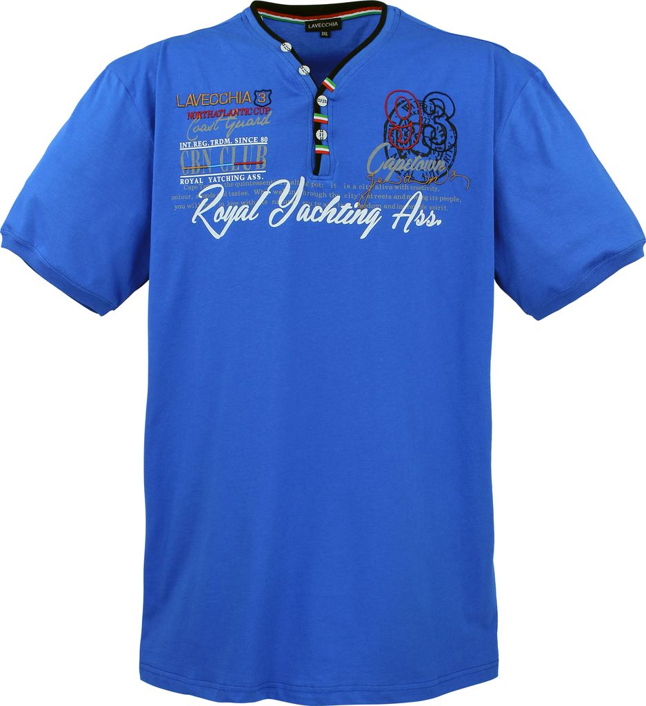Lavecchia Herren T-Shirt LV-608 (Royalblau, 5XL)