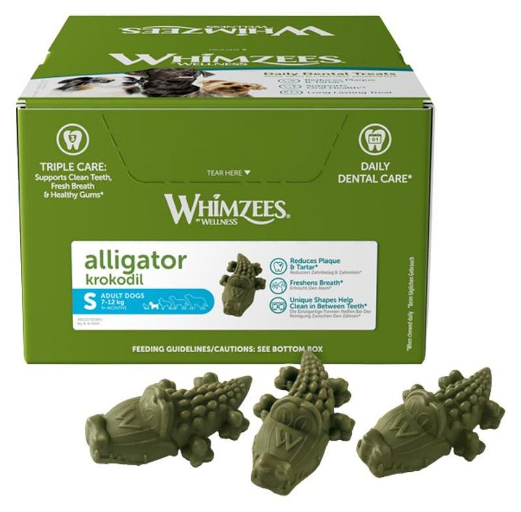 Whimzees Krokodil S Display 150 Stück Produktbild 