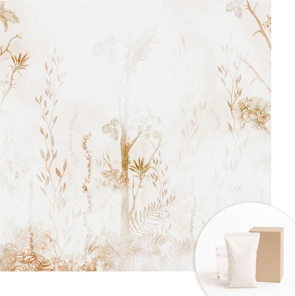Fototapete - Wandbilder für Wohnzimmer - 250x250 cm - Dekorative Wandfolie - Modernes Design für Wanddekoration - Tapeten für Innenräume - Bota...