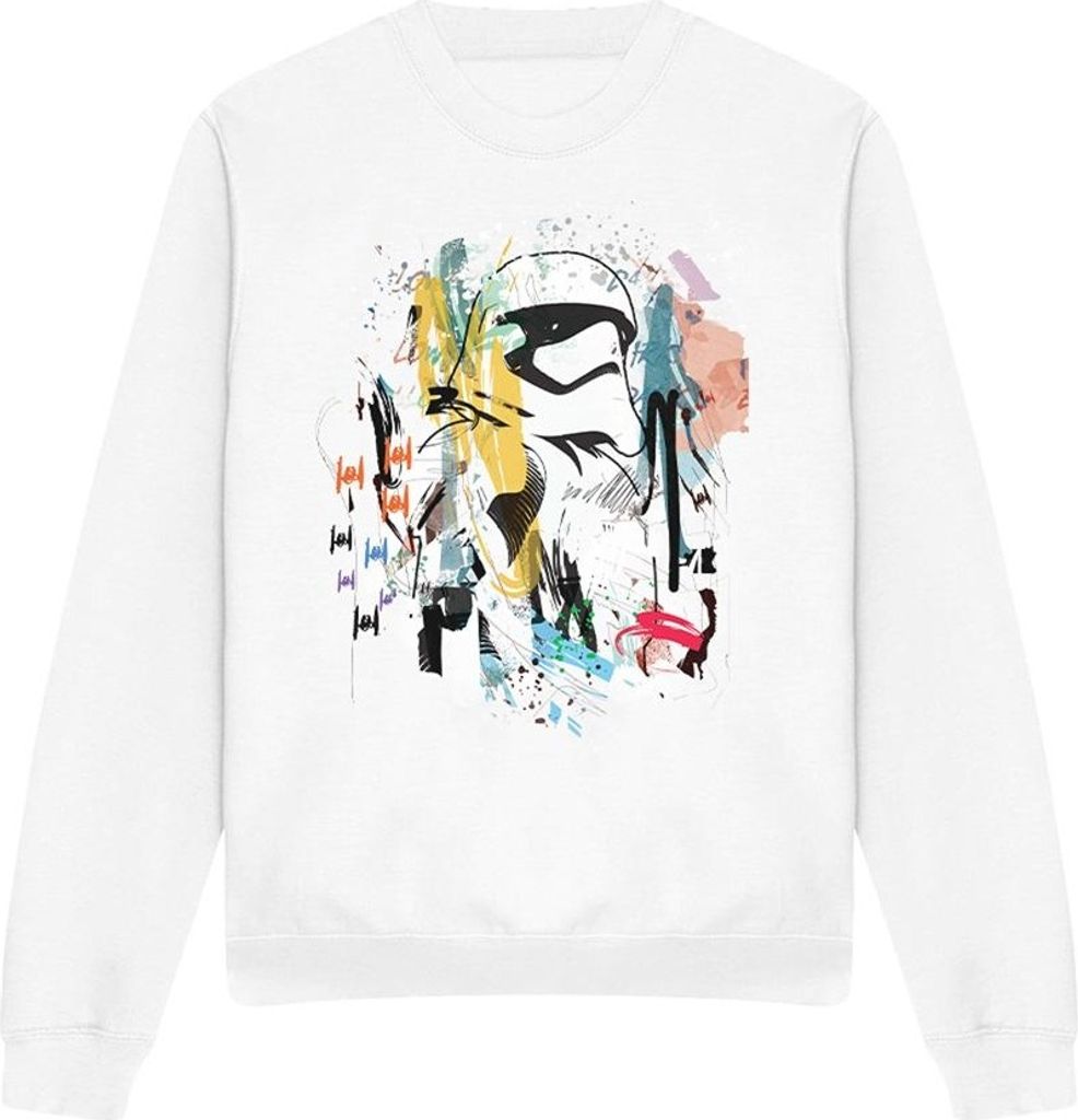 Star Wars - Sweatshirt für Herren/Damen Uni TV3920 (XL) (Weiß)
