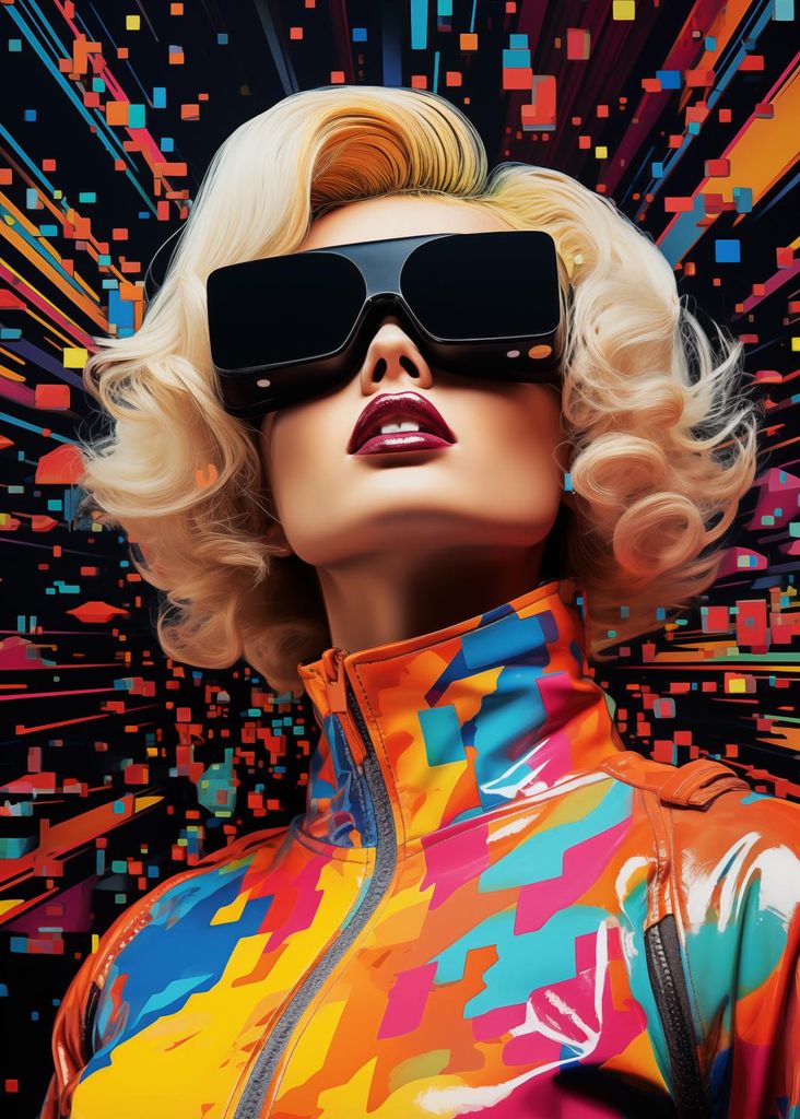 Plakat 50x70cm Retro Futurismus