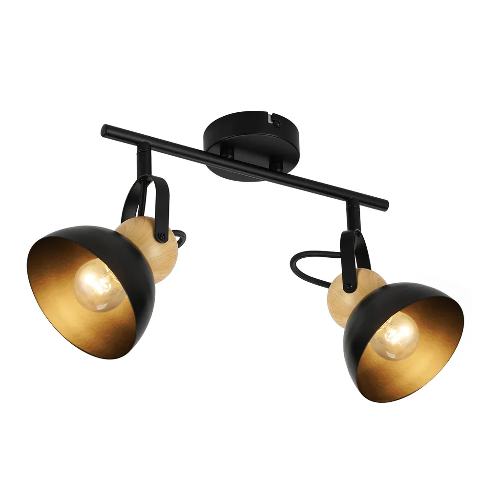 Plafonnier Orientable Noir : Solution d'Éclairage Efficace pour Entrée - 10