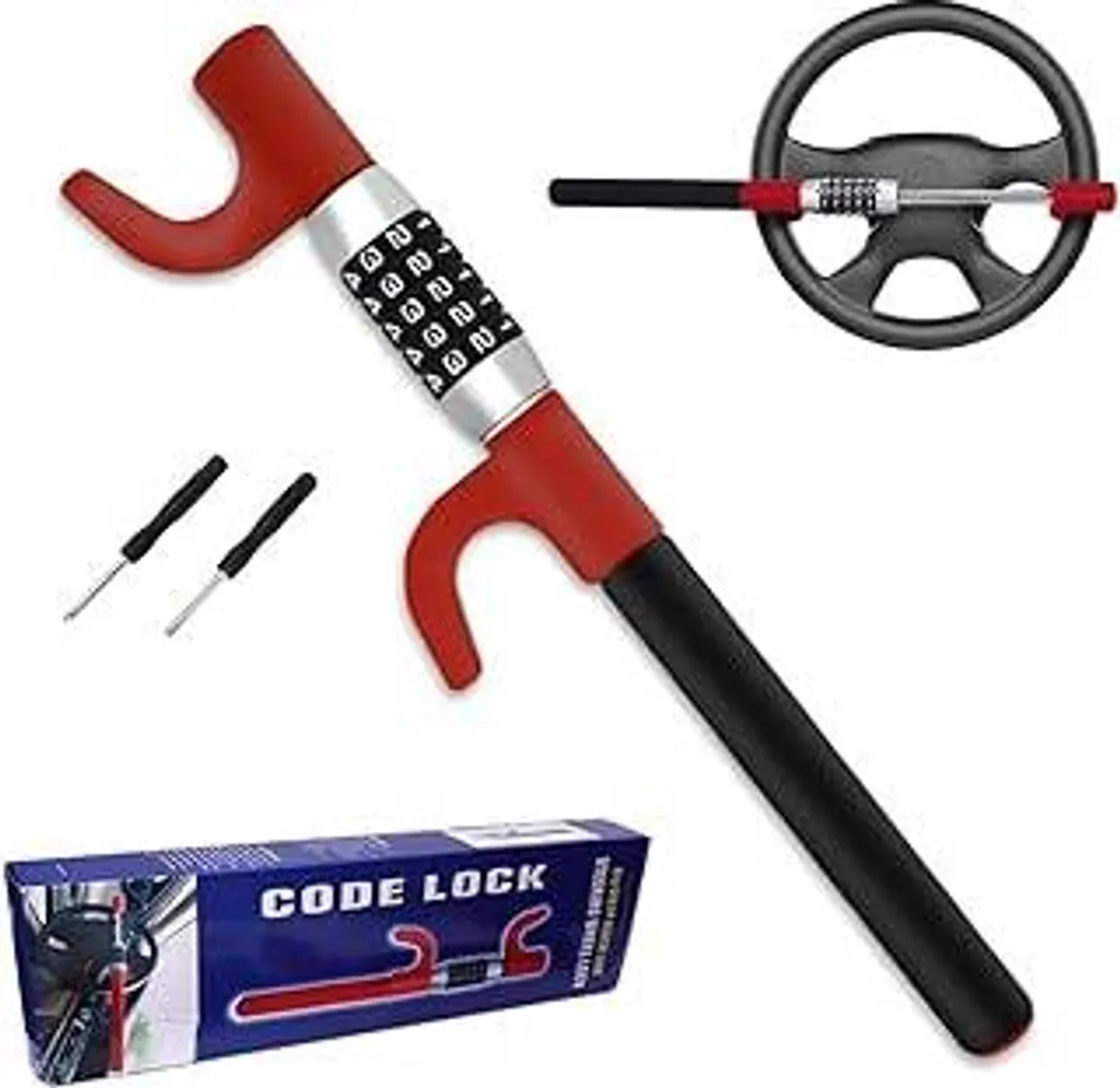 Bloccasterzo Auto con Combinazione a 5 Cifre | Sicurezza 100.000 Codici