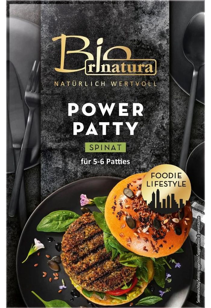 Power Patty Polpettine di spinaci darinatura, 150g (da Immagine del prodotto 